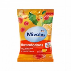 Фруктово-ягодные леденцы Mivolis для горла