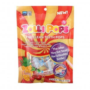 Леденцы Zolli Pops со вкусом вишни и ананаса без сахара
