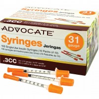 Инсулиновые шприцы Advocate Syringes U-100 (100шт)