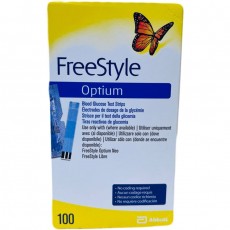 Тест-полоски FreeStyle Optium, 100 штук