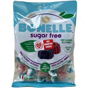 Веганские мармеладки Bonelle со вкусом ежевики и клубники