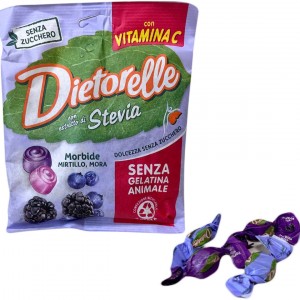 Жевательные конфеты Dietorelle со вкусом голубики и ежевики