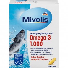 Рыбий жир Mivolis Omega-3 1.000 МГ